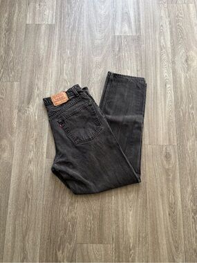 Vintage Levi’s 550 Black Jeans 36x34 Faded Distressed Relaxed Fit